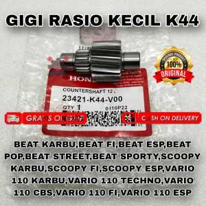 GIGI RASIO KECIL HONDA K44 BEAT SCOOPY VARIO 110 FI VARIO 110 ESP ASLI ORIGINAL HONDA AHM