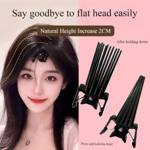 【VanHariacc】หน้าม้าคงที่พร้อมกิ๊บม้วนหลอดปุยและคลิปหลายฟันสำหรับรากผม