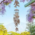 Bigfoot Wind Chimes Outdoor Sasquatch Decor, Deep Tone Soothing Melodic Tones Windchime, Memorial Wind Chimes for Outside with Big Foots Wind Catcher, Best Gifts for Men/Women Porch Garden Decoration. 
