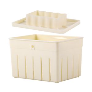 DIY Tofu Mold Pp Tofu Maker Press Mold Kit Tofu Molder Homemade Soybean Curd Making Mold Beige