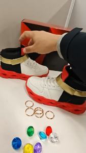 Shadow Shoes Sonic Shadow Shoes for Boys LED Light Up Sneakers Kids High Top Sport Shoes Red Black Casual Running Shoes2026
