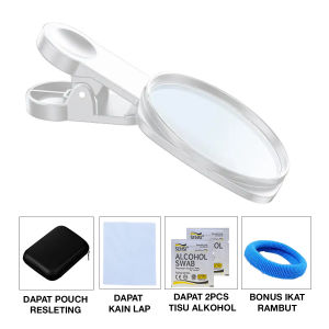 rainbow Mirror Clip HP Klip Cermin HP Klip Kaca Praktis Selfie & Konten Kamera Belakang Handphone