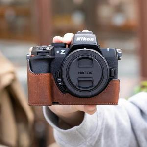【NEW F】Handmade camera bag for Nikon Z50 second generation protective cover Z50II genuine leather strap accessory