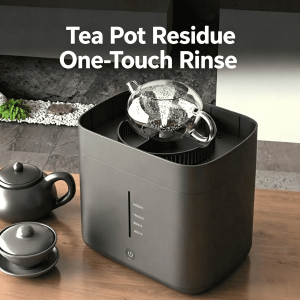 Household Automatic Teapot Cup Washer High‑Pressure Electric Rinser for Glass Bottle Tea Set Kitchen Countertop Cleaning