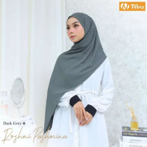 Nibras ROSHNI PASHMINA Beige Grey Orchid Haze Dusty Pink Olivine Dull Gold Navy Baby Doll Plisket