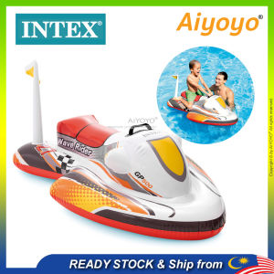 INTEX Inflatable Scooter Wave Rider Ride On Pool Float Swimming Pool Swimming Ring Swimming Float Baby Kids Pelampung Duduk 57520