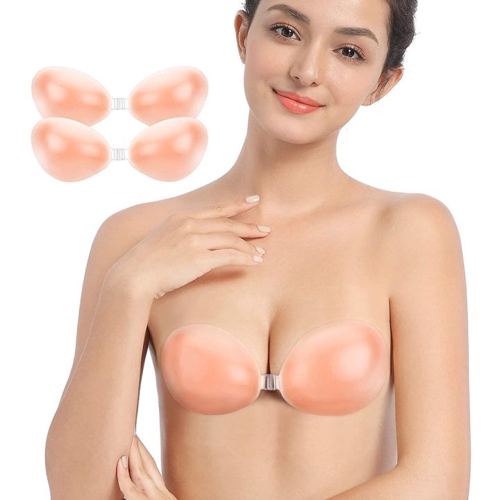 Diya Silicone Bra Invisible Push Up Sexy Strapless Bra Stealth Adhesive  Backless Breast Enhancer