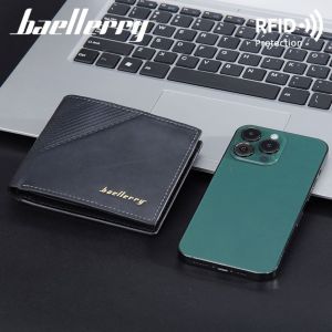 BAELLERRY Dompet Pria Caesar Keren Remaja Murah Kekinian WA1155B5 Terbaru Kulit Hitam