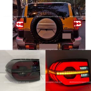 Toyota FJ Cruiser Led Tail Lamp Led Light Bar Smoke V2 2007 2016