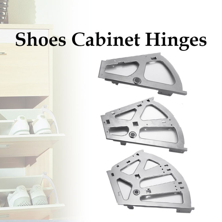 2Pcs Cabinet Flip Hinges 1/2/3 Layers Shoes Cabinet Hinge Rack Stainless Steel