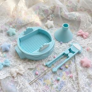 Blue Rotating Cloud Perler Beads Tools Full Set Perler Beads Pen Tools Set 蓝旋转云朵豆铲豆笔豆盒