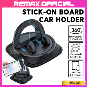Pemegang Telefon REMAX OFFICIAL Dashboard Anti Slip For Perodua Myvi Honda Proton In Car Adjustable 360 Degree Rotatable Phone Hp Holder LRRMC43