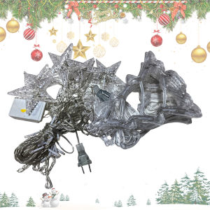IP54 Waterproof LED Curtain String Lights for Christmas Home Decor Twinkle Festive Fairy Lights