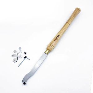 Hanson8 Woodworking Turning Tool Hollowing Out Vase Scraper High Speed Steel Elbow Hollowing Out Woodturning Tools T2Y7B