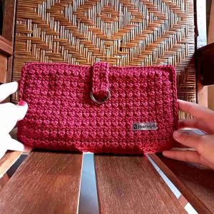 dompet rajut wanita hand made