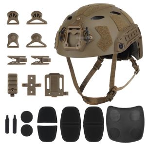 Outdoor Tactical FAST SF Helmet Half Covered Shooting Protection Sports Helmets Paintball Combat CS Wargame Head Gear
