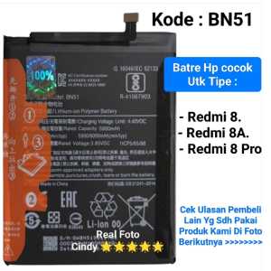 Baterai Redmi 8 Redmi 8A BN51 Batre Original Battery