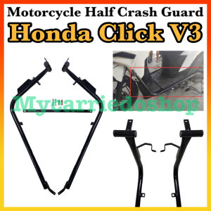 Motorcycle Half Crash Guard Pair For Honda Click V3 Good Quality Made in Thailand