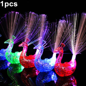 Đèn Ngón Tay Con Công Phát Sáng Đồ Chơi Phát Sáng Chợ Đêm Đèn LED Ngôi Sao Tỏa Sáng Trong Bóng Tối Đồ Chơi Trẻ Em Trang Trí Con Công Phát Sáng