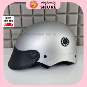Mũ bảo hiểm nửa đầu chính hãng siêu rẻ có thông gió nón bảo hiểm đa dạng màu sắc sơn nhám bền màu phù hợp mọi lứa tuổi DANSHOP Mũ Bảo Hiểm Thời Trang - An Toàn - Giá Rẻ - Chất Lượng