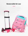 ZIRANYU NEW  Big Capacity Trolley school Bag for  kids Girls School Rolling Backpacks Wheels detachable boys school bag Kids Trolley case book bag. 