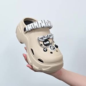 [Free Shipping] New Summer WomenS EVA Clogs Breathable Height-Increasing Soft-Soled For Outdoor Wear Beach Sandals