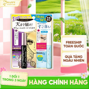 Set Mascara Dày Rậm Mi Và Tẩy Trang Nhanh Làn Mi Kissme Heroine Make ( Combo Mascara 6G Và Tẩy Trang Mi 4mL )