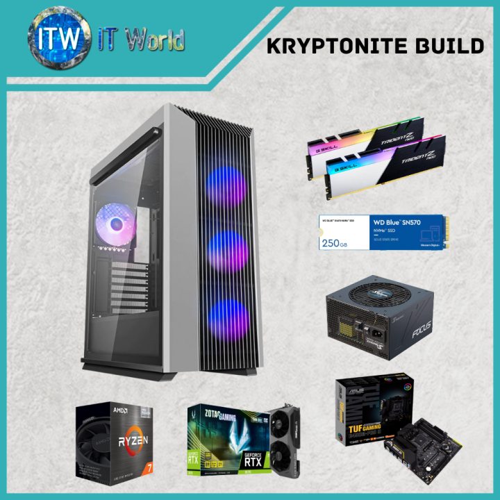 Desktop Computer Set - Kryptonite Build | 5700X | 3070 | B450M-PRO II ...