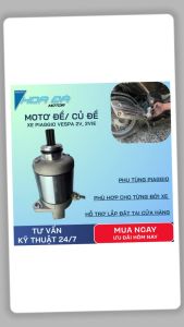 Mô Tơ Đề/ Củ Đề Xe Piaggio Vespa 2v 2vie Phụ Tùng Thay Thế Chuẩn Form Lắp Zin  Hoa Đà Motor