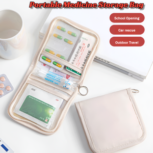 【Must-have for travel】Portable medicine storage bag/ Portable medicine storage bag/ Waterproof and dustproof medicine bag/ Environmentally friendly and non-toxic medical bag