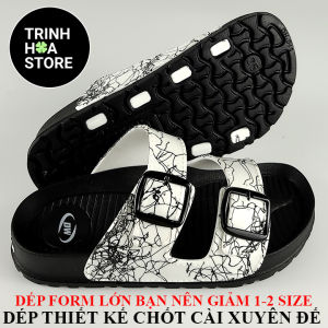 Dép nam nữ quai ngang big size chốt cài xuyên đế siêu bền - Hàng VNXK - TRINHHOASTORE –TH049-3