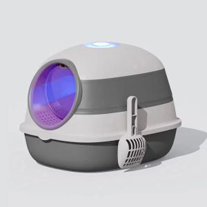 [Rẻ vô địch] Nhà Vệ Sinh Cho Mèo Cỡ Siêu Lớn - Kín Toàn Bộ Có Đèn UV Diệt Khuẩn Chống Bắn Cát Ngăn Mùi Hôi