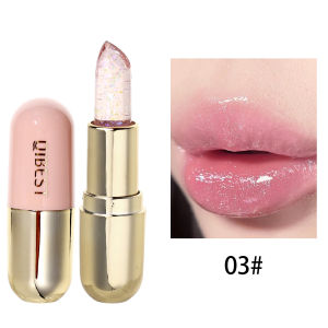Moisturizing Jelly Glitter Colored Lip Balm Temperature Color Changing Magic Lipstick Shiny Mirror Diamond Lip Gloss Waterproof