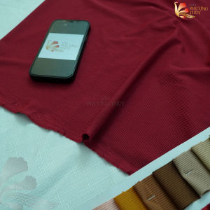 Vải thun tăm Phượng Thuý khổ ngang 1m62 co giãn thoải mái chuyên lên hàng thời trang nam nữ may quần ống suông áo thun đầm váy body