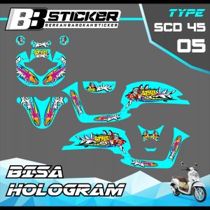 Decal Scoopy BISA HOLOGRAM Full Body Full Block Dekal New Fi 2017 2018 2019  Scd 45