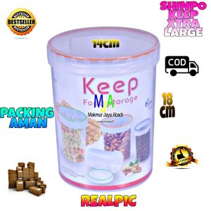 ( BISA COD ) PROMO Shinpo SIP-352 Keep Series / Toples Plastik Polos / Tempat Cemilan / Food Storage / Wadah Makanan