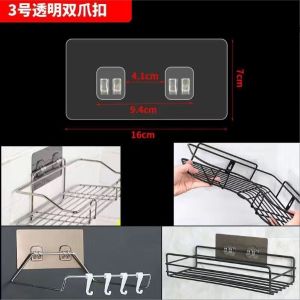 ตะขอเก็บของในครัวเรือน มัลติฟังก์ชั่น รถ แผ่นปูพื้น สติกเกอร์คงที่ / พรมรถยนต์ เทปสองด้าน