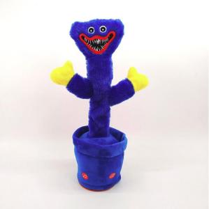 Poppy playtime Huggy Wuggy Dancing cactus Toys speaking and Dancing Recording Talking 120 songs music Interactive dance Plush toy Kids Birthday Gifts