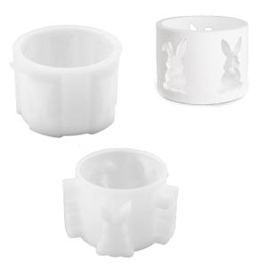Thiết kế thỏ sáng tạo mạnh mẽ Khuôn Silicone phụ kiện di động cho những người đam mê thủ công dự án trang trí nhà
