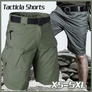Mens Waterproof Tactical Cargo Shorts with Pockets Military Army Cargo pants