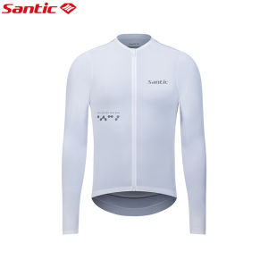 Santic Áo khoác thể thao dành cho nam giới chuyên nghiệp chống nắng thoáng khí dài tay thể thao đầu xe đạp