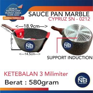 Cypruz Sauce Pan / panci saus / panci susu Marble 18cm SN-0212