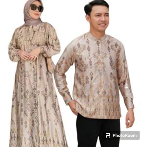 baju gamis couple pasangan gamis maxmara terbaru baju kondangan  keluarga kekinian couple pasangan suami istri baju lebaran keluarga 2026