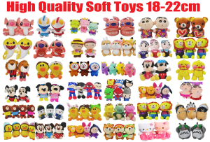 Cartoon Soft Toy 18cm to 20cm Plush Toys Gift Present Bear For Bouquet Claw Machine Gifts Mainan Patung Mainan Budak (Msia Stock)