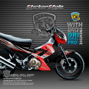 Decal Stiker Striping Variasi Motor Suzuki Satria Fu150 Thailand Old Barong Grafis