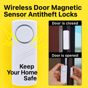 Door And Window Burglar Alarm Door Magnetic Alarm Easy tallation Wireless AntiTheft Home Use