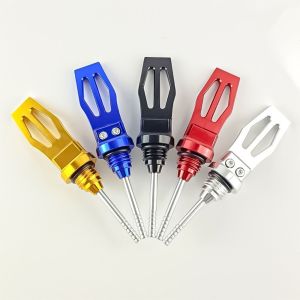 LIUJIR CNC Precision Motorcycle Engine Oil Dipstick Professional Corrosion-resistant Motorcycle Modification Accessories Portable Universal Aluminum Alloy Machine Oil Dipstick Motorcycle Part
