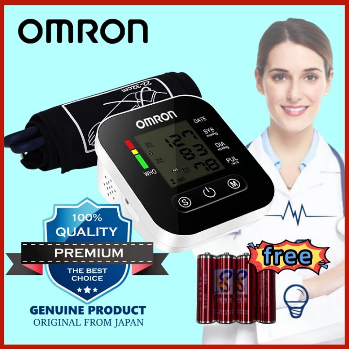 Original Digital Blood Pressur Monitor High Precision Upper Arm Omron ...