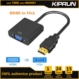 KIPRUN อะแดปเตอร์ HDMI เป็น VGA1080จุด HDMI ชายกับหญิง VGA วิดีโอแปลงสายเคเบิ้ลสำหรับ Xbox/ PS4 /Hdtv/pc/ แล็ปท็อป/โปรเจคเตอร์