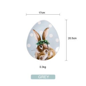 OMK American Style Ceramic Oval Dessert Dish Dinner Plate